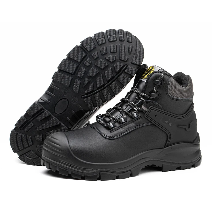 Factory Wholesale Classic Lace-Up Men's Hiking Boots High Tops Winter Work Leather Ankle Steel Toe Unisex Autumn Spring Summer