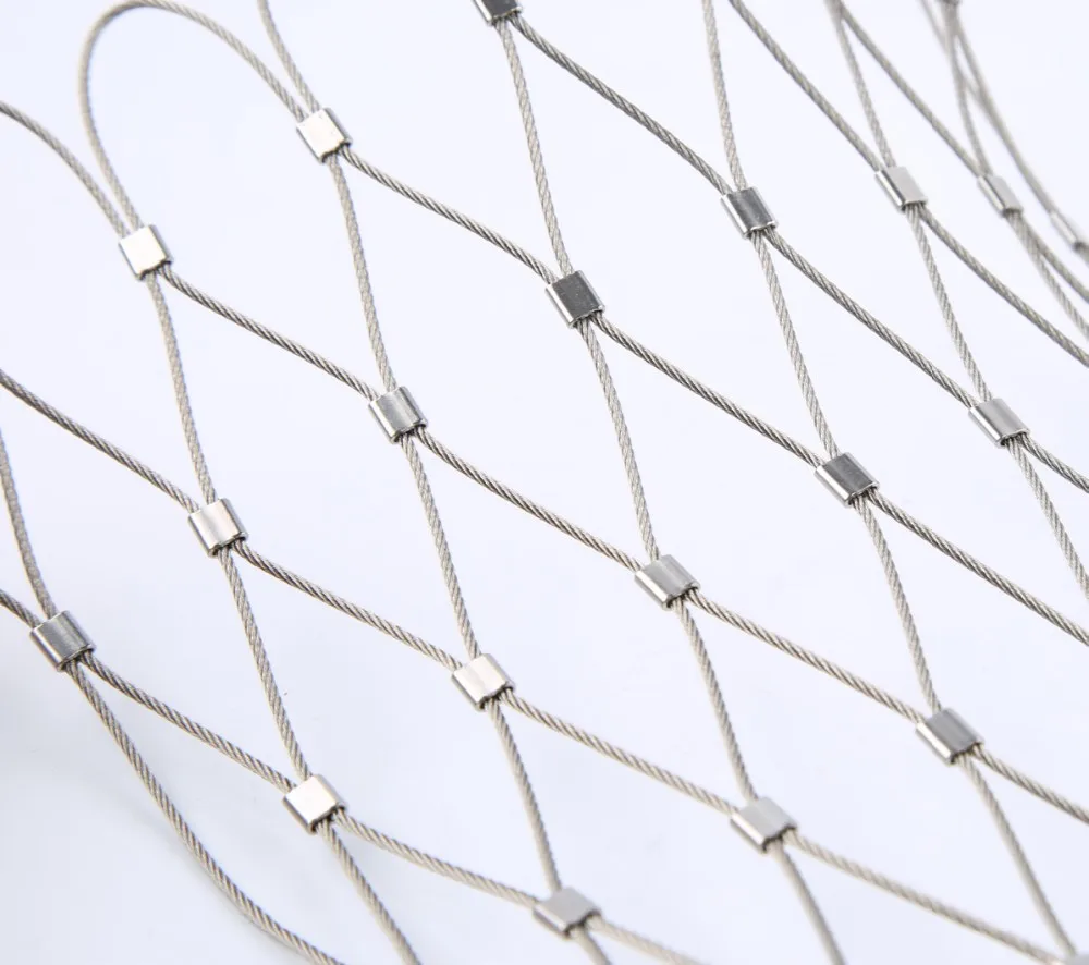 316 绳动物园围栏黑色氧化物不锈钢电缆网格