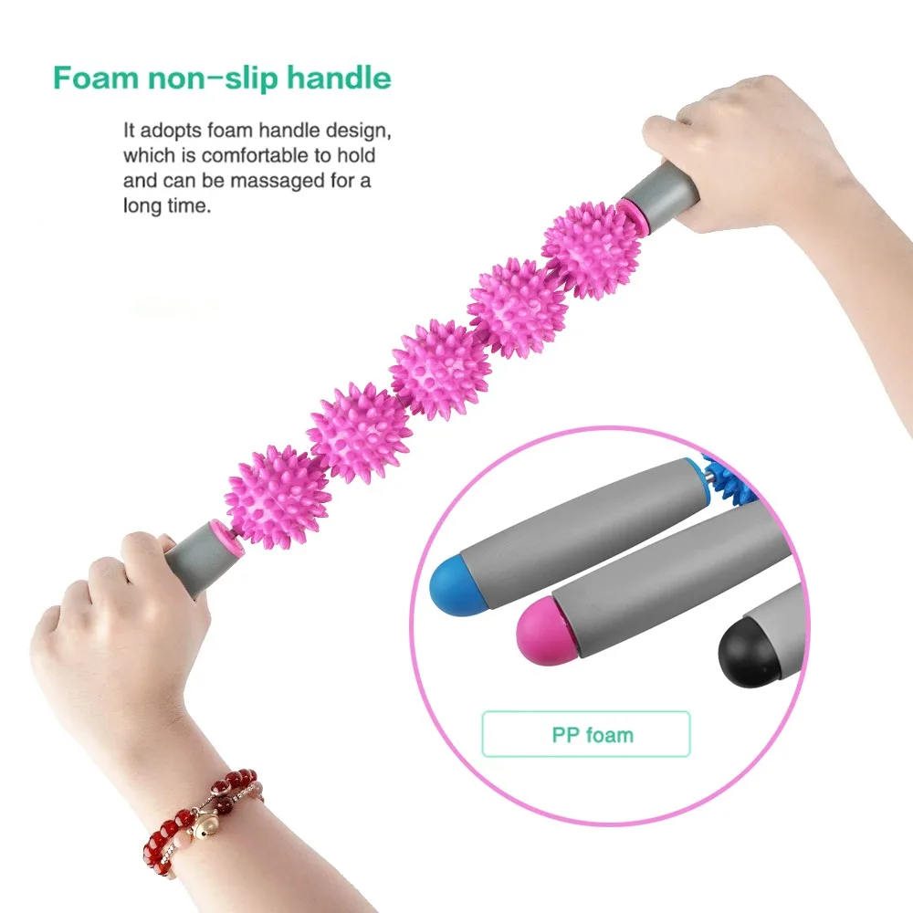 

2022 fashionable body muscle fascia yoga massage roller stick