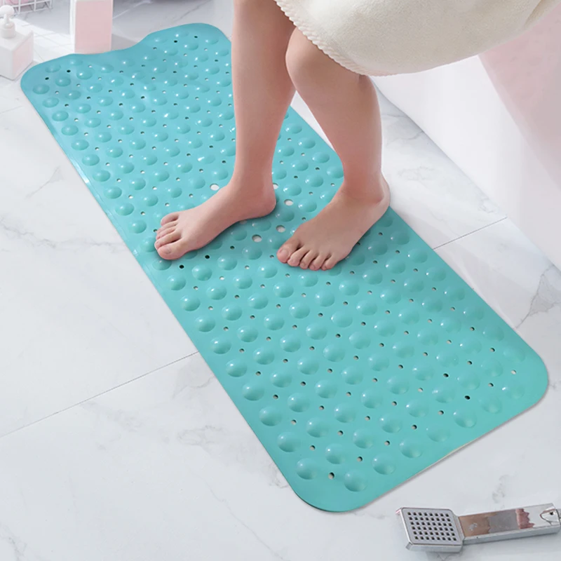 

40*100cm Anti-slip Absorbent Pvc Non Slip Bath Bat Bathroom Mat, Green