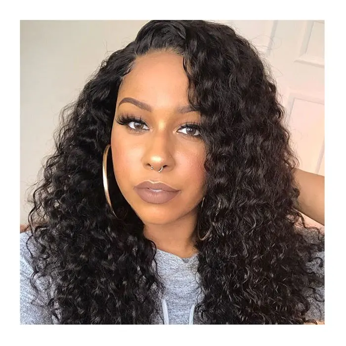 

Remy water wave 100 chinese human hair wig weave water curl hair