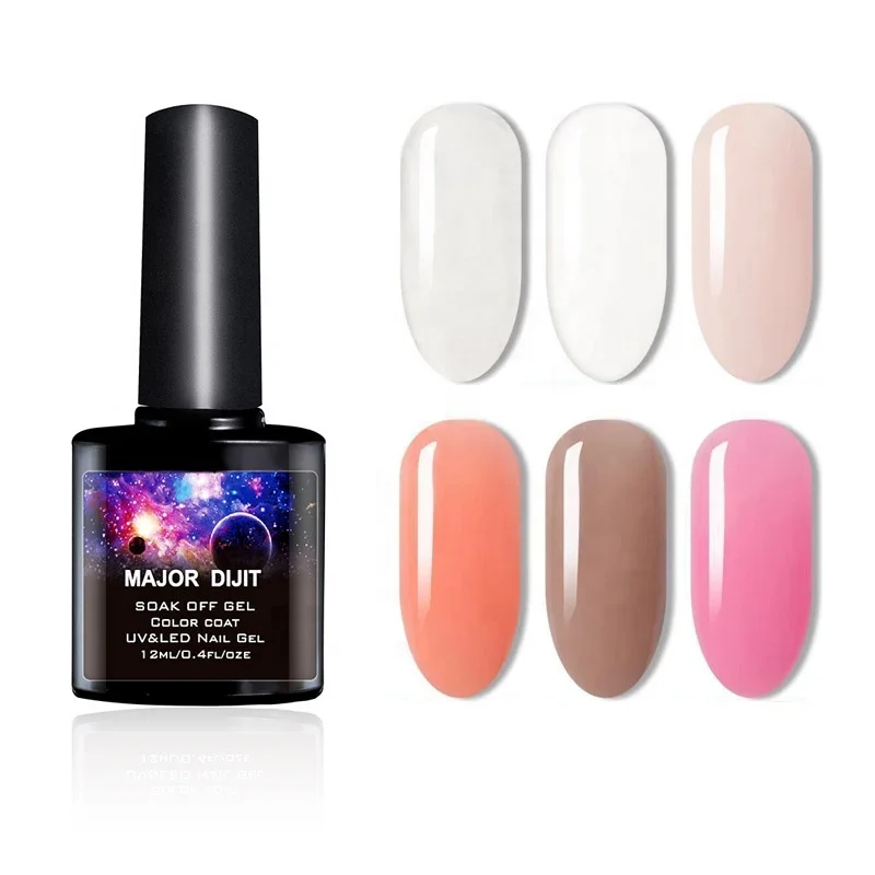 

12ml Quick Poly Extension Gel 6colors Nail Tips UV Building Gel Jelly Acrylic Finger Nail Art Poly Lacquer, 6 colors