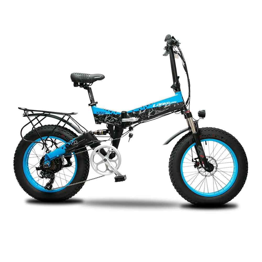 

X3000 Folding Fat Tire Eelctric Bike 48V 12.8ah 500W