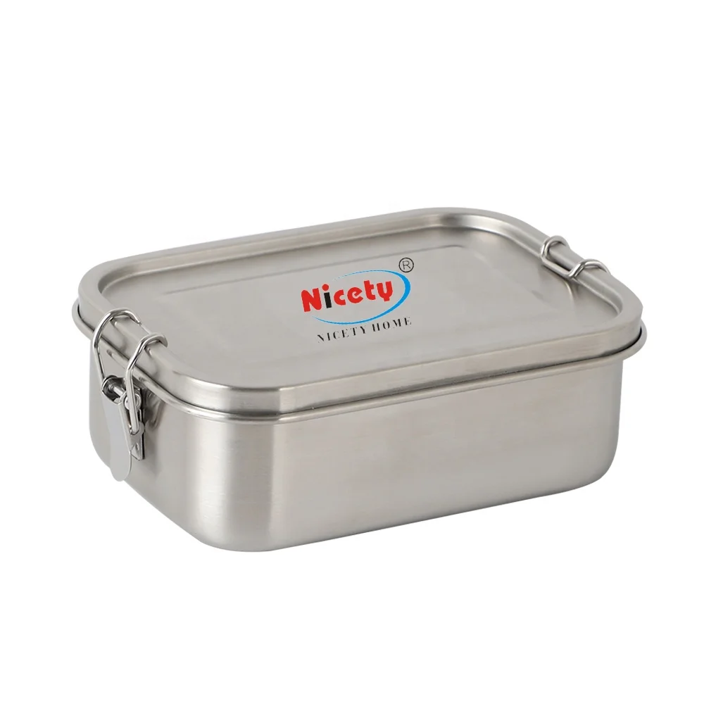

Nicety Daily Use Indian Kids Candy Cookies Metal Box Bodybuilding Lunch Box Stainless Steel Food Storage Container with Lid
