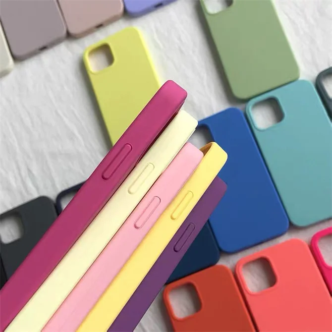 

Eco Friendly Sublimation Blanks Shockproof Original Quality Genuine Liquid Square Silicone Phone Case, A variety of color