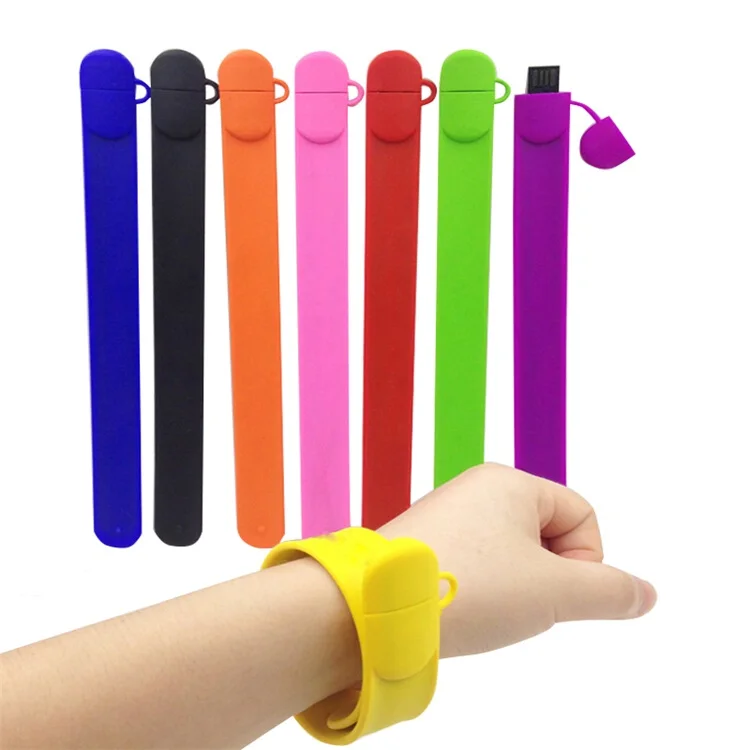 

Bulk Price Silicone Bracelet Usb Stick Slap Usb Silicone Flash Drive With Logo