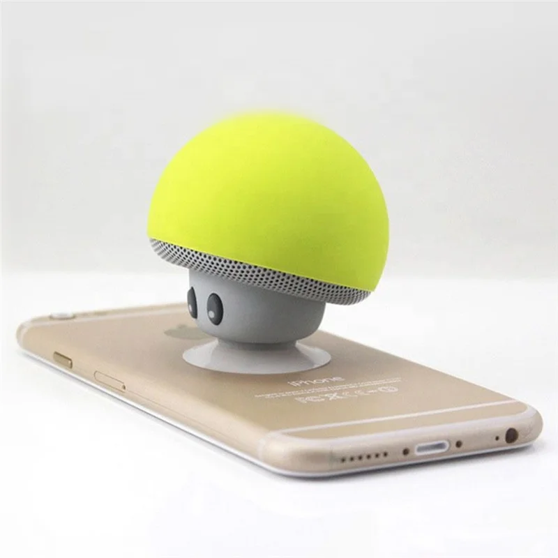 

Cartoon Small Mushroom Head Speaker Waterproof Mobile Phone Mini Woofer Multifunctional BT Speaker For Smartphones