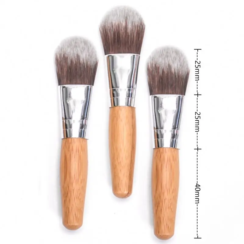 

Bk8A Eco Friendly Custom Logo Wooden Make-Up Mask Brush makeup Applicator Clay Mud Vegan Bamboo Mini Facial Face Mask Brush