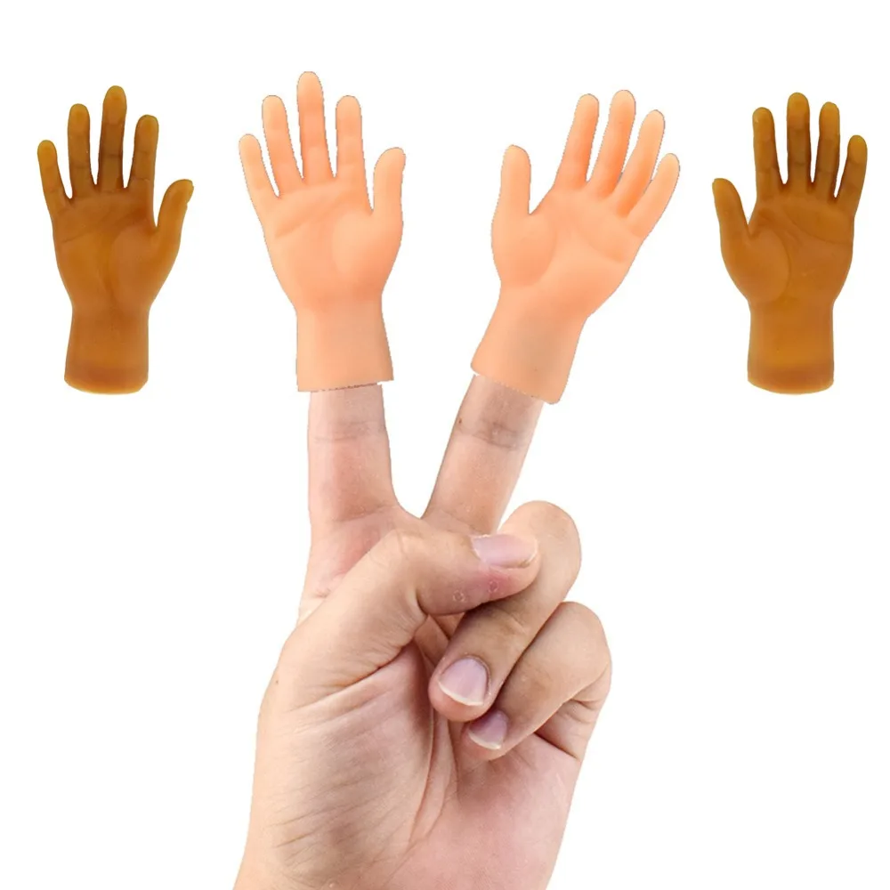 

Free Shipping 2pcs Halloween Gift Tricky Toys Funny Five Fingers Open Palms Finger Hand Toy, Colorful