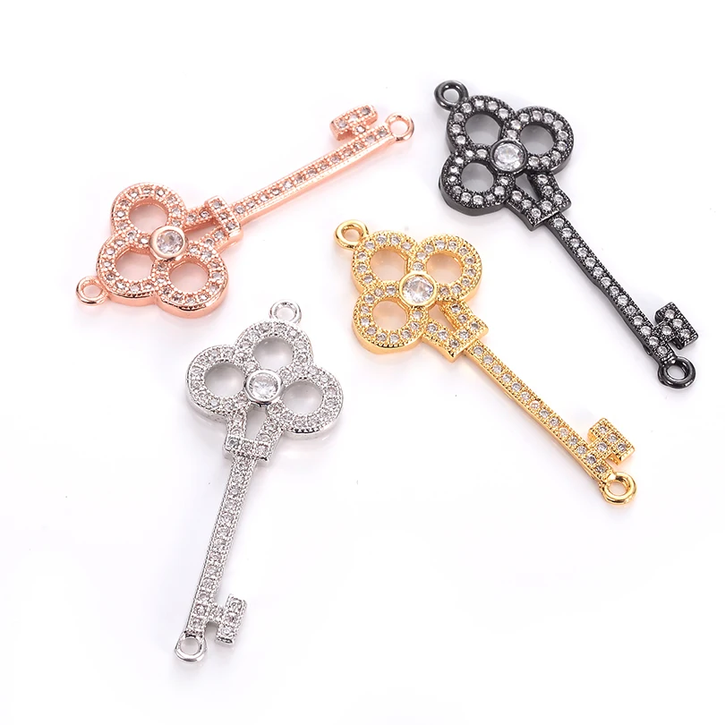 

Bling Bling Beads for Jewelry Making DIY Accessories Jewellery Trendy Key Charms for Bracelets Connector Necklace Handmade