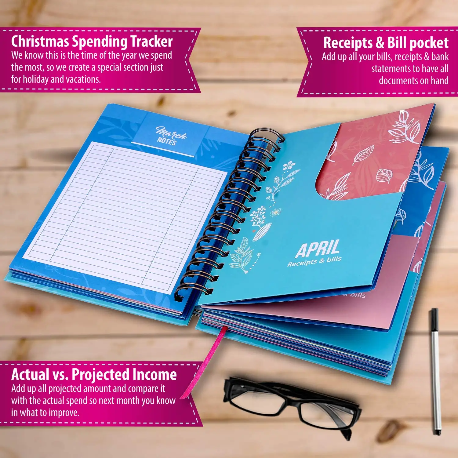 Bill Organizer Budget Planner Book Monthly Budget Notebook And Expense