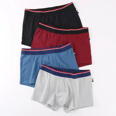 

Top quality cotton men boxer briefs underwear 4pcs/box, Customized colors