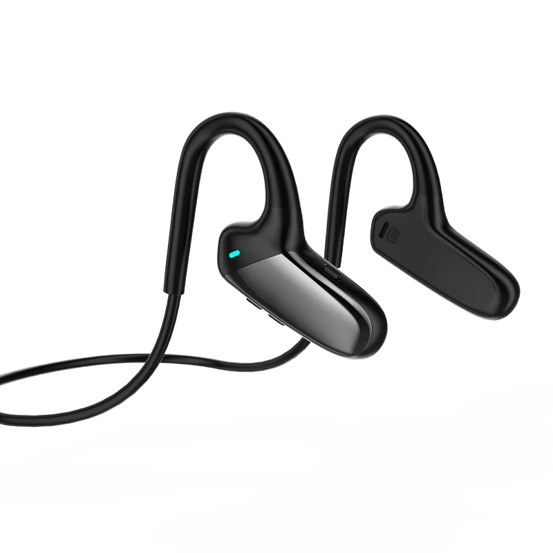 

trending 2020 new products wireless earbuds tws headphones sports neckbands earphones Bone conduction headphones, Blue and black