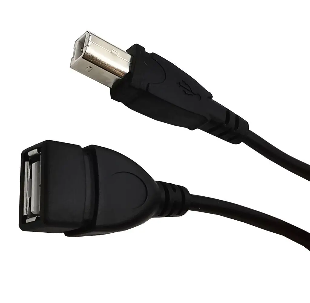 

50cm USB 2.0 B male to USB 2.0 A female OTG Print cable, Colorful