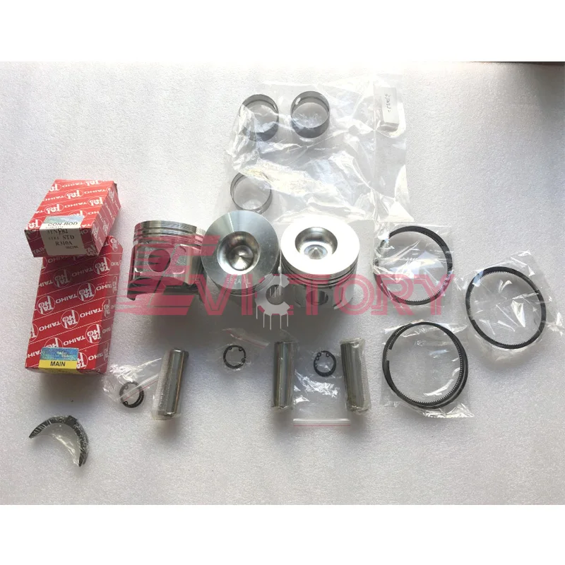 

For Yanmar 3TNE82A 3TNE82 rebuild kit piston ring full complete gasket main conrod bearing