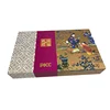 Custom hot stamping flip cover rectangle 6 separate packages magnetic box moon cake gift box