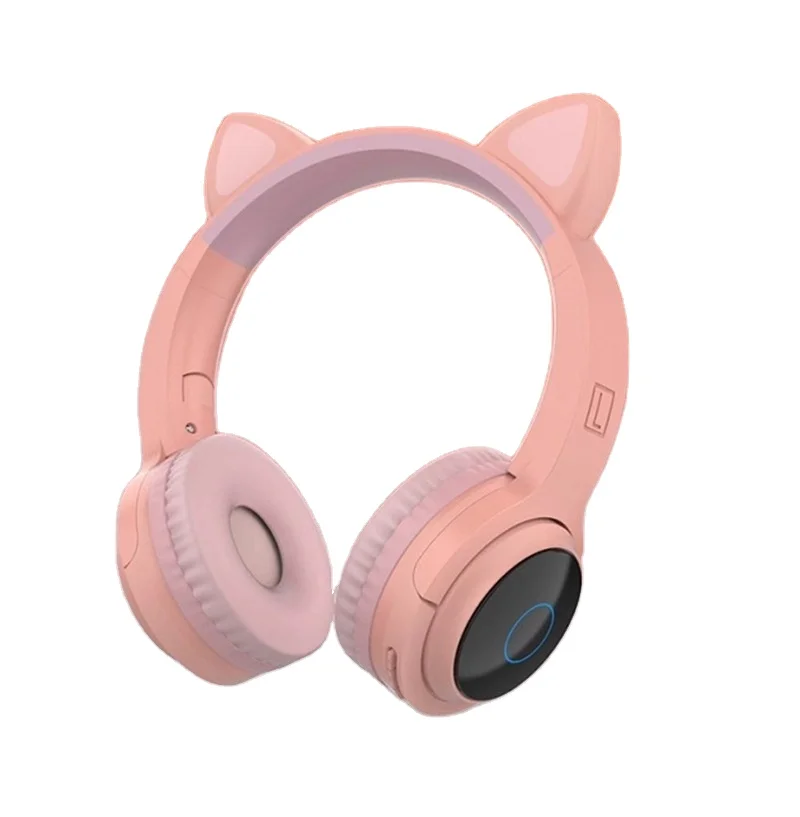

Cat ear Christmas gift original headphone over headphones Cute oem high quality headphone, Customize color custom logo earphone