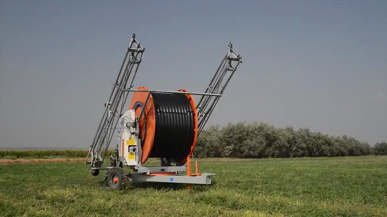 Traveller Water Retractable Farm Field Sprinkler Hose Reel Irrigation System Aquajet 85320tx