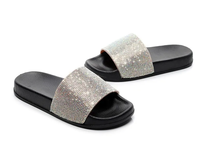 Diamond Slippers Custom Slides Slippers Fashion Women Slides Slippers ...
