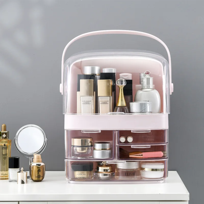 

2021new style waterproof skin care cream lipstick cosmetic organizer acrylic makeup organizer