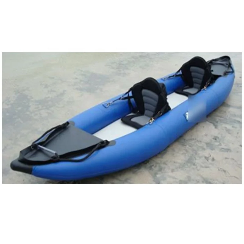 

TOURUS hot sale kayak inflatable custom PVC inflatable fishing kayak for 2 person, Yellow or customizable