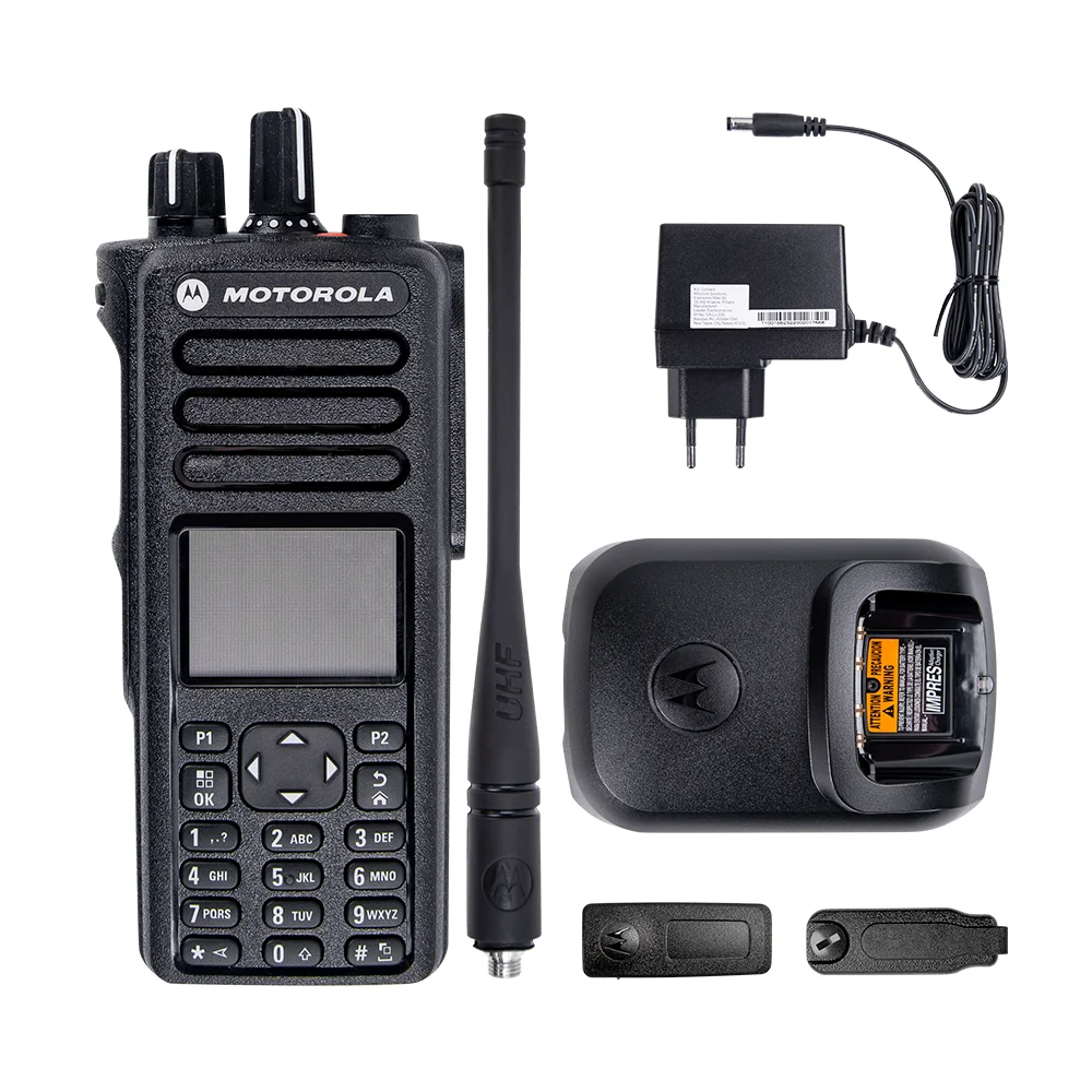 

Moto-rola Portable Digital XIR P8668i Walkie Talkie Vilsful Band with GPS two way radio Moto-rola radio, Black