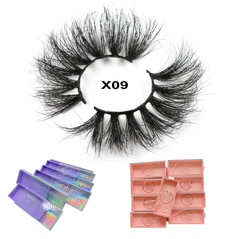 

Real Lashes Natural 25 mm mink Eyelashes Lasheswholesale Vendor with Case 25 Mm Siberian Mink