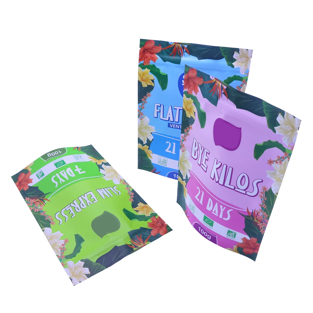 2020 Reusable Organic Mini Standup Sandwich Tea Pouch Smell Proof Paper