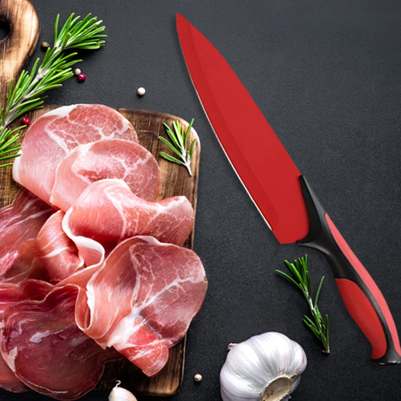 6pcs Dexterity Swiss Line Non Stick Knives Kitchen Stainless Steel