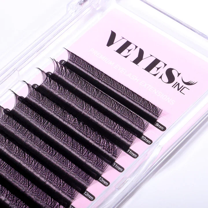 

Veyelash Hand Woven Black Natural Soft Brazilian0.07mm yy lash extensions private label Veyes Inc YY Shape Eyelash Extensions