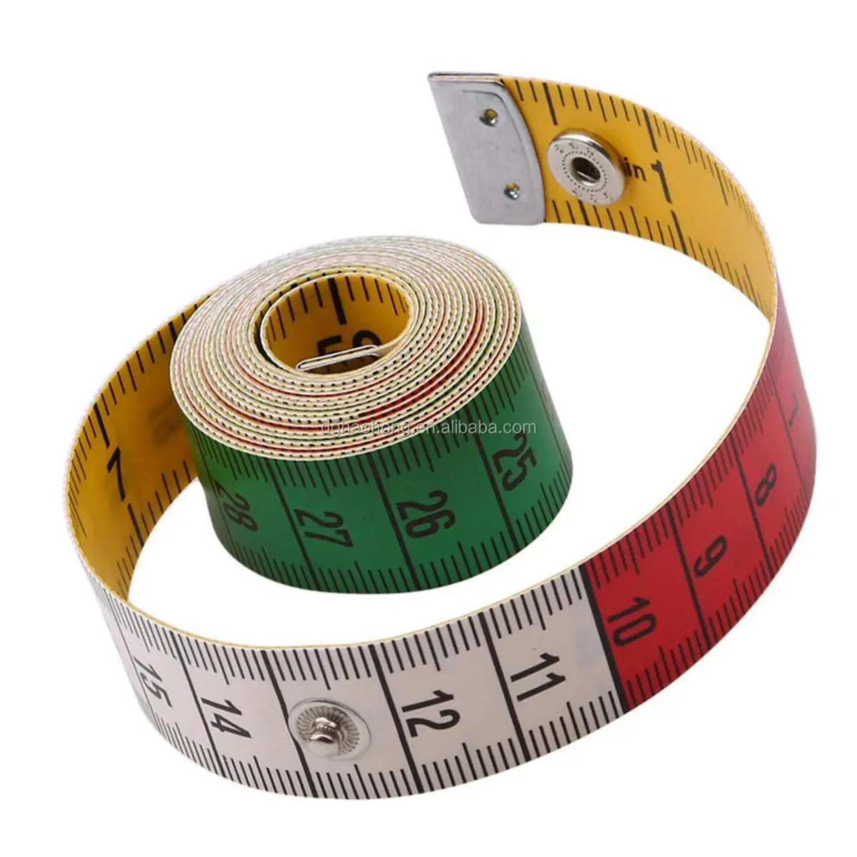 Braylin 5 Piece Body Measuring Tape Ruler Sewing Tailor Double Sided Scale Measure Tape Soft Flexible，Tape Measure 60Inch 150 cm Colorful