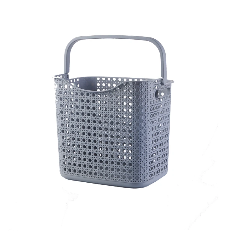 

wholesale High quality Eco-friendly plastic laundry baskets, Gray , beige