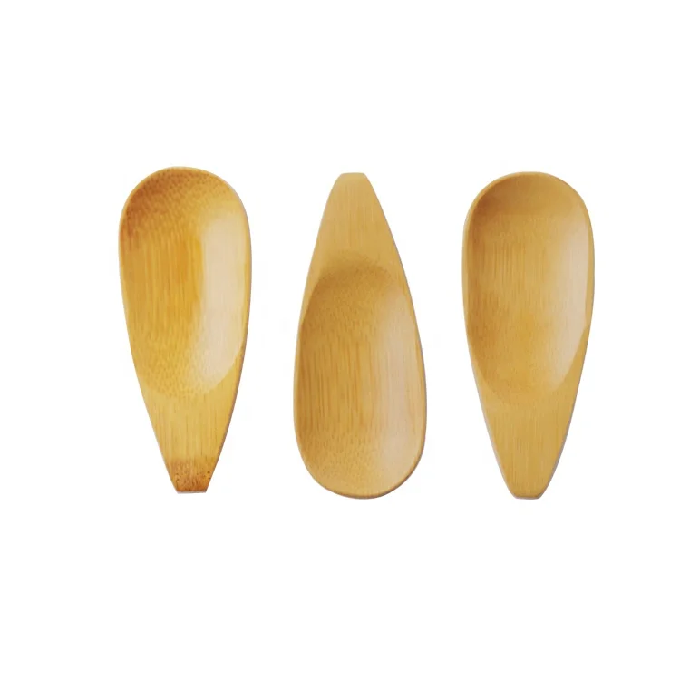 

10*4cm customized logo nature disposable wood bamboo tea spoon salt spoon