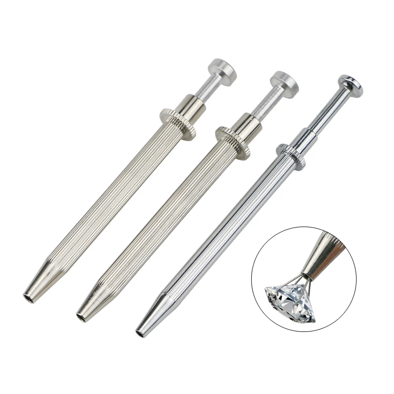 Prong Holder, Professional Stainless Steel Diamond Holder Pick-up Tool Set,  Diamond Claw Tool for Pick Up Gemstones 