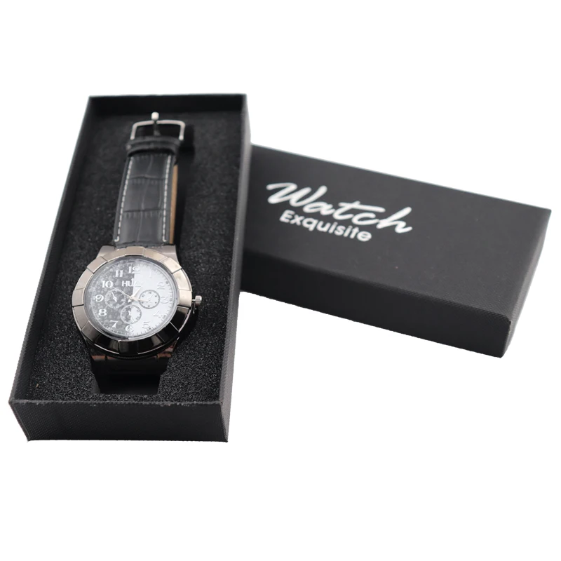 

Cigarette Lighter Watch Men USB Rechargeable Watches Casual Male Quartz Wristwatches Leather Flameless Lighter Clock F667 1PCS