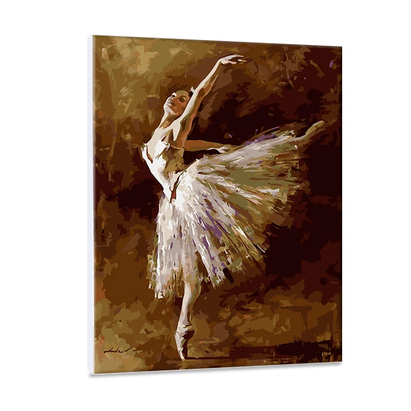 
Ballet performance diy painting by numbers 40*50hand-painted the living room decorative painting 