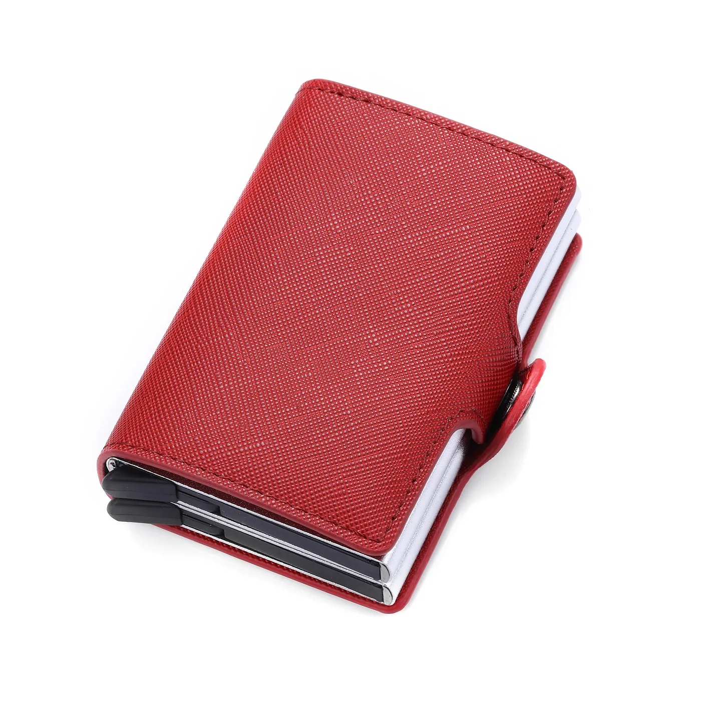 

2 layer Hot Simple style bank card holder wallet Rfid large capacity business id card holder for men women
