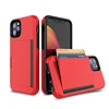 New High Capacity Card Slot Back Phone Case For iPhone 11 Pro Max 2019 5.8/6.1/6.5 Flip Cover Slim Armor Wallet Style Design
