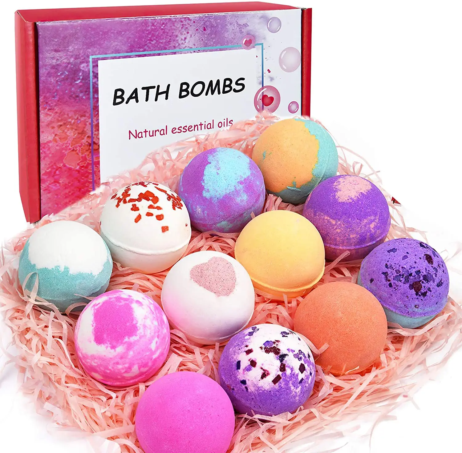 

Processing Customization Christmas Holiday Gift Set Lavender Essential Oil etc Twelve Surprise Bath Bomb of Low Price, Colorful