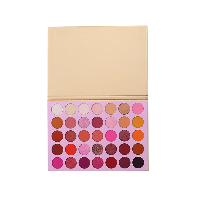 

35 color wholesale custom waterproof private label high pigmented makeup eyeshadow eye shadow palette