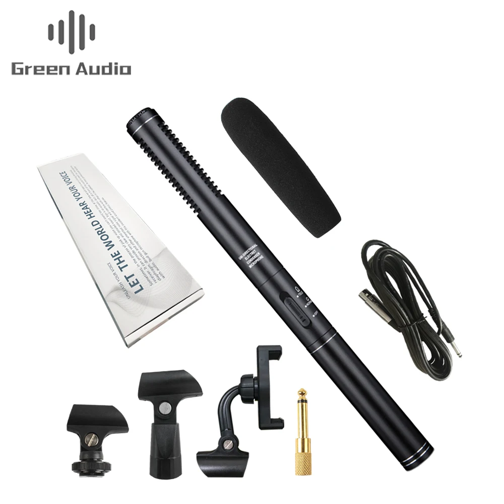 

GAM-CF05 2019 New model interview condenser recording studio shotgun microphone for camera, Black