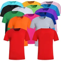 

220 gsm 100% Combed Cotton Unisex Men's Plain OEM Logo Blank Customizable Crewneck Short-sleeve T-shirts t shirt T-shirt