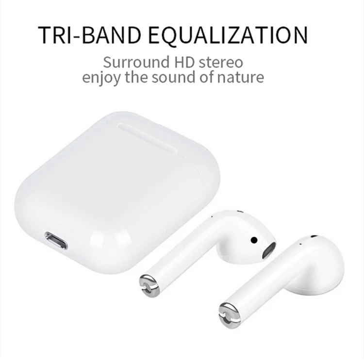 New products tws i12 wireless Earphones I12-tws headphone with charging box In Ear Use for Mobile Phone