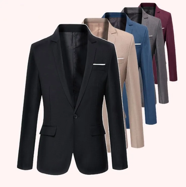 

Autumn Men's Casual Western Fit Fit Small Suit Jacket Workwear