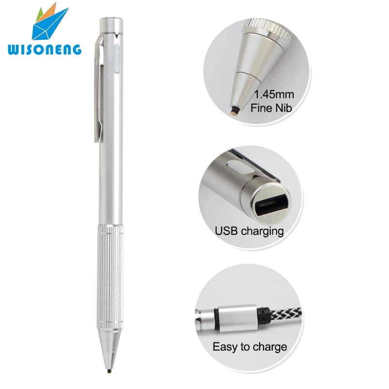 

Professional Factory Manufacturer stylus pen pencil for touch screen, Black/silver/rose gold/rose red/luxury gold