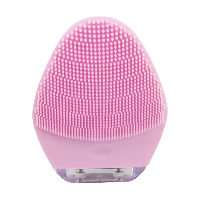 

Good price facial vibration massager electric deep cleansing face brush Silicone Cleanser for women men, Pink