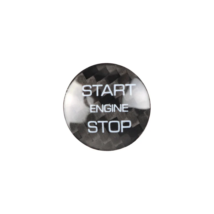 

Es Car Interior Accessories Carbon Fiber Engine Start Stop Button Cover For Land Rover Discover God Carbon Fiber Trim