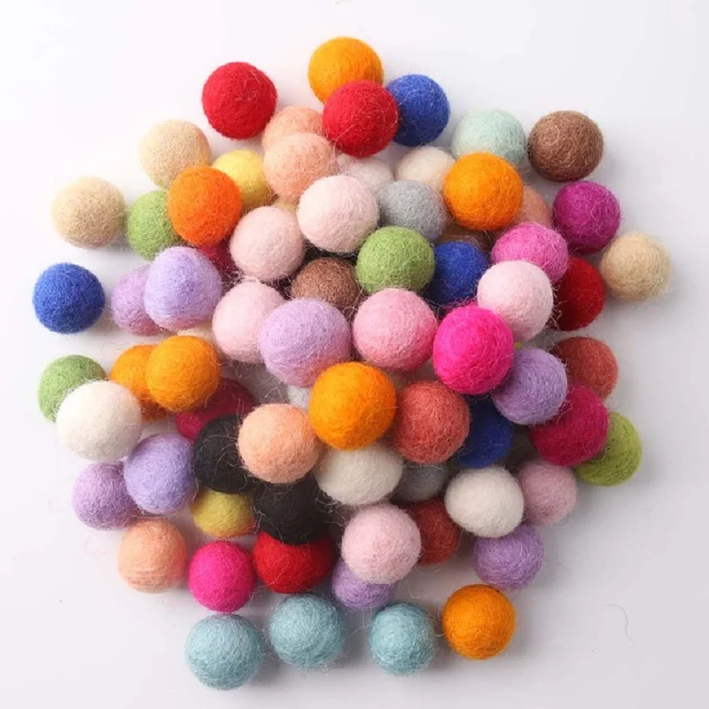 eco-friendly products wool color felt balls