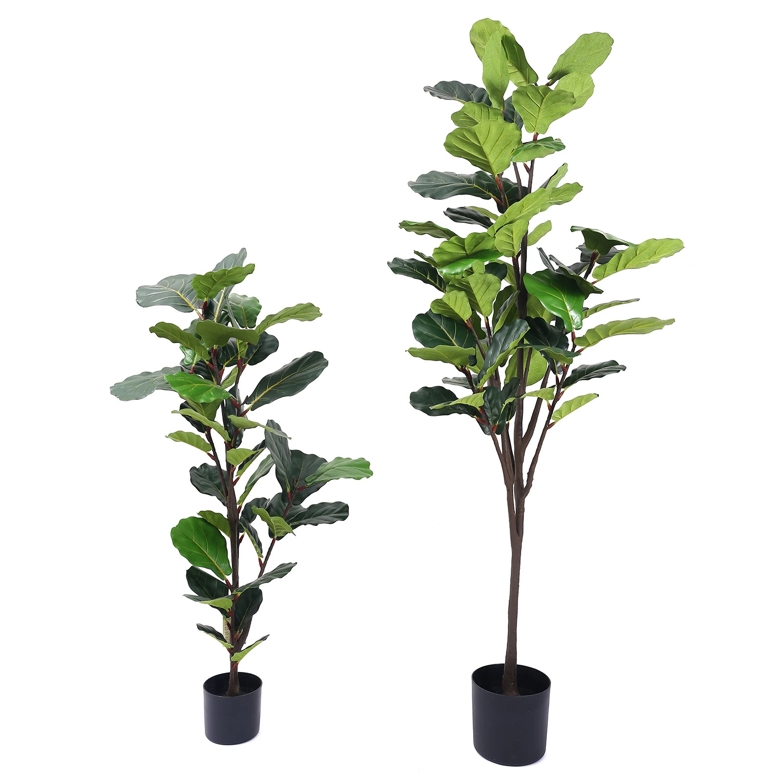 

Wholesale Faux Plastic Plant Tree 125cm Artificial Fiddle Leaf Fig Tree in Pot for Home Office Decor, Shown