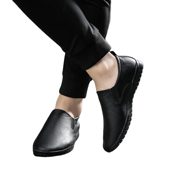 

Spring Autumn Men Casual European Trend Shoes Leisure Top Layer Cowhide Business Overshoes Soft Sole Genuine Leather Shoes Man